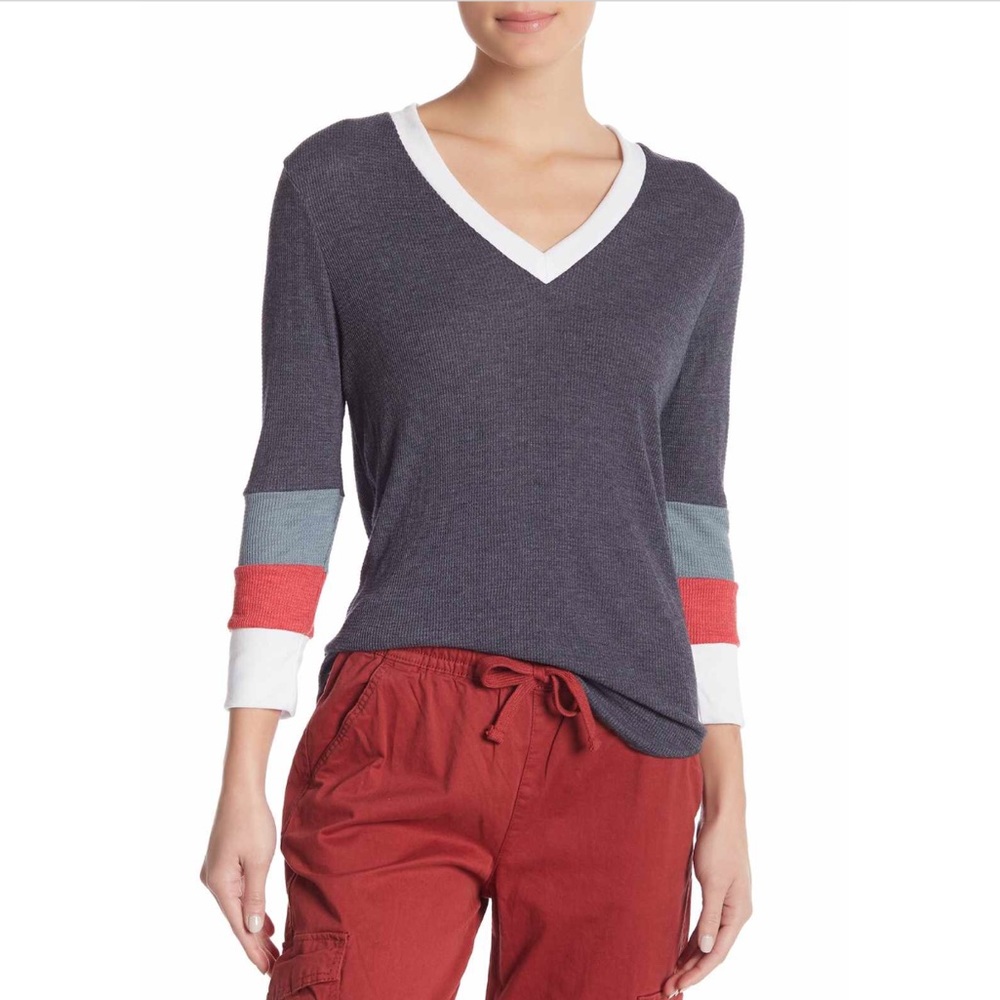 Wildfox Leroy thermal knit tee